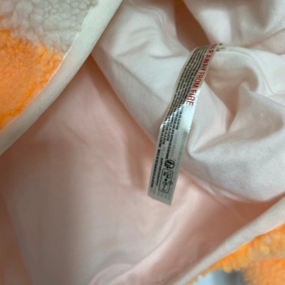 Free People Movement Hit the Slopes Printed Pullover; Orange and White Combo; XS - Picture 7 of 11